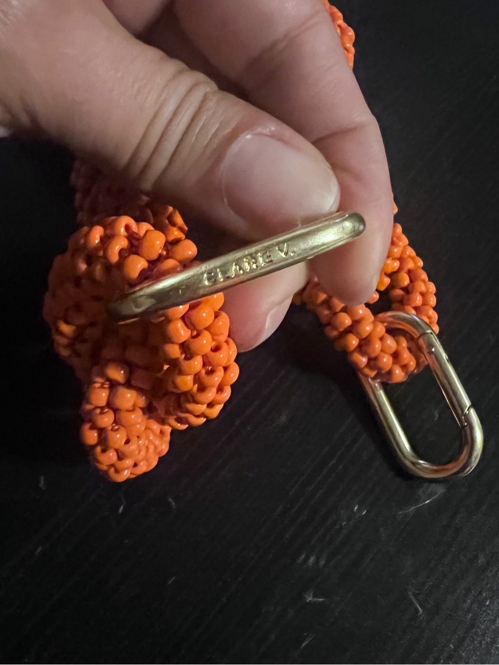 Clare V seed bead chain link shortie strap - Picture 4 of 7